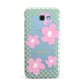 Personalised Check Floral Samsung Galaxy A7 2017 Case