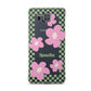 Personalised Check Floral Samsung Galaxy Alpha Case