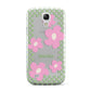 Personalised Check Floral Samsung Galaxy S4 Mini Case