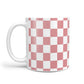 Personalised Checkered 10oz Mug Alternative Image 1