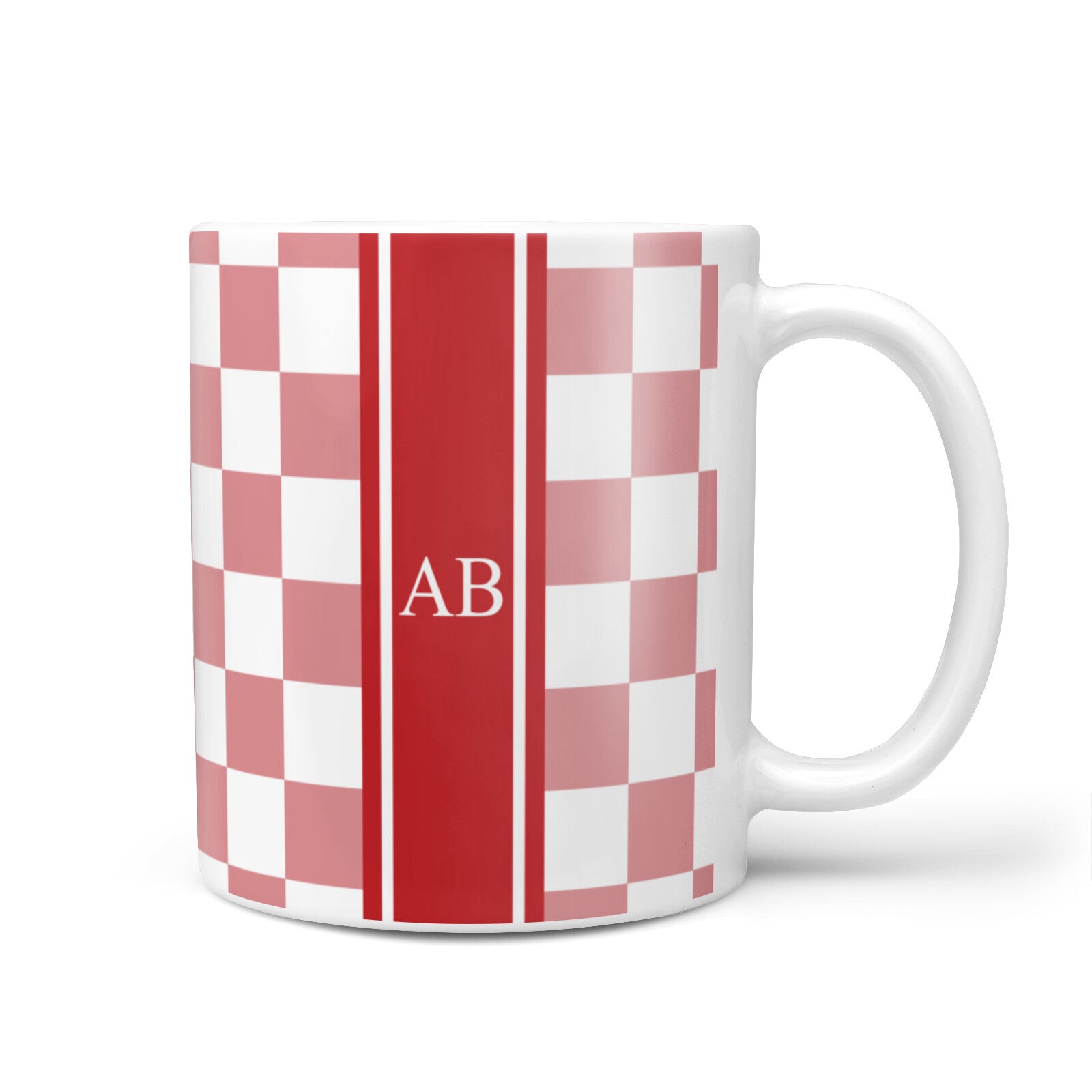Personalised Checkered 10oz Mug