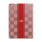 Personalised Checkered Apple iPad Rose Gold Case