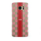 Personalised Checkered Samsung Galaxy S7 Edge Case