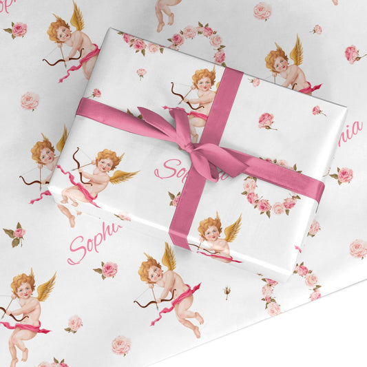 Personalised Cherub Custom Wrapping Paper