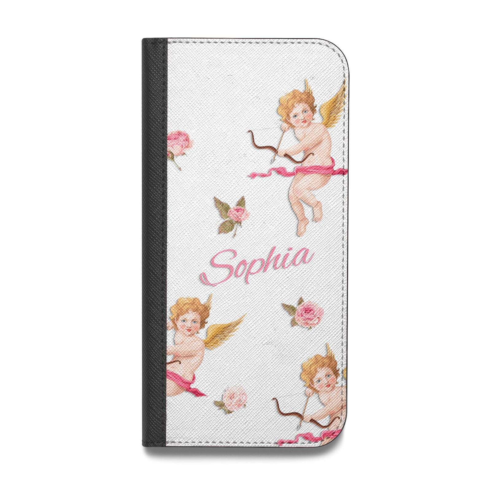 Personalised Cherub Vegan Leather Flip Samsung Case