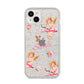 Personalised Cherub iPhone 14 Plus Glitter Tough Case Starlight