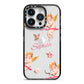 Personalised Cherub iPhone 14 Pro Black Impact Case on Silver phone