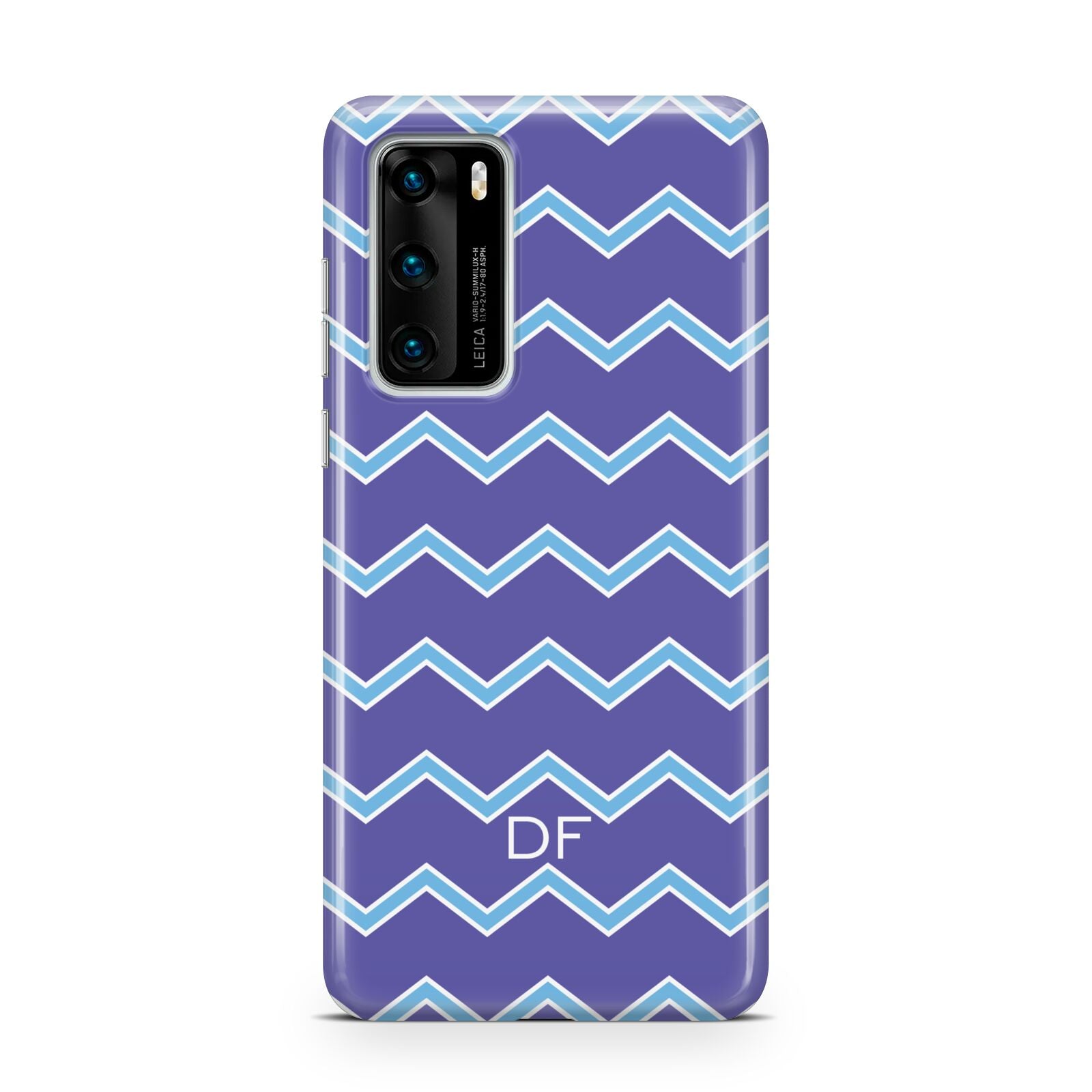 Personalised Chevron 2 Tone Huawei P40 Phone Case