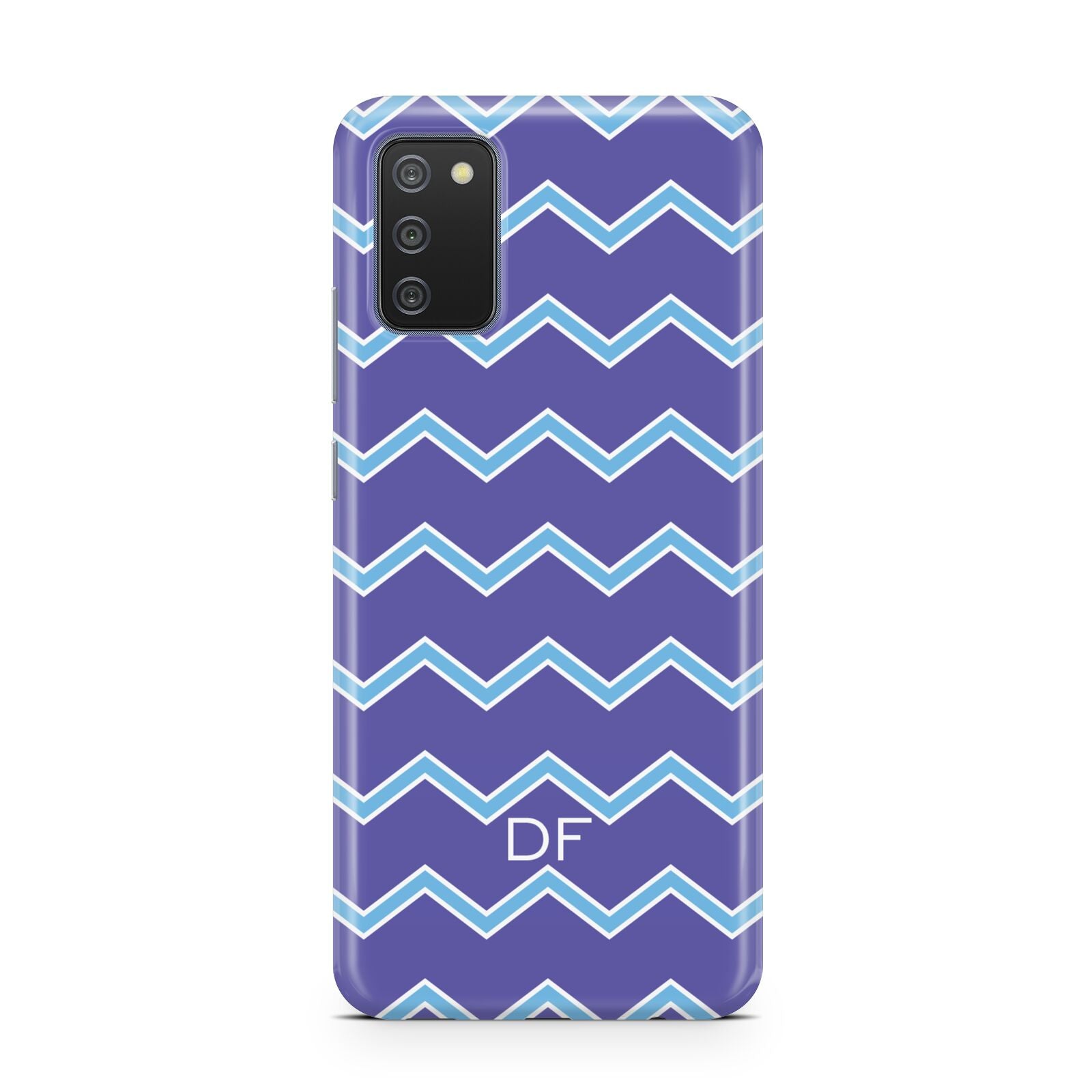 Personalised Chevron 2 Tone Samsung A02s Case