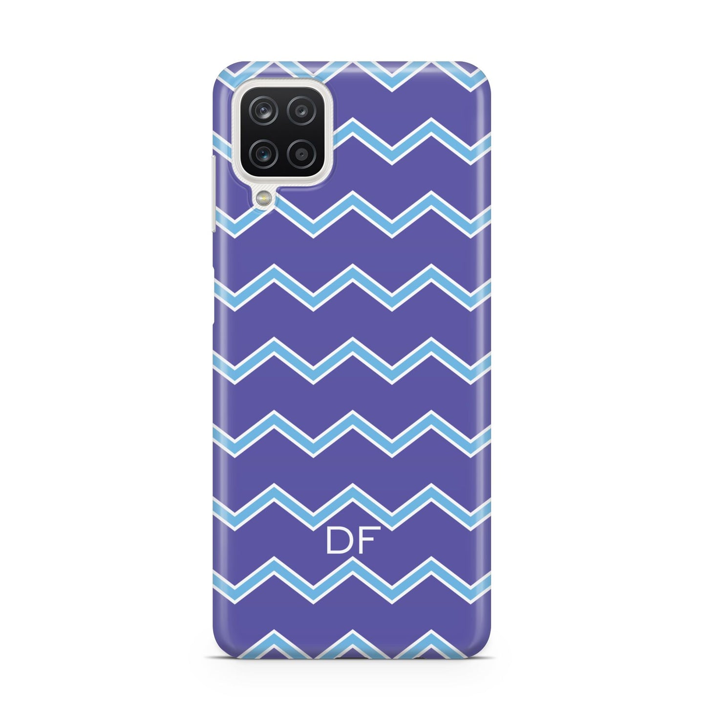 Personalised Chevron 2 Tone Samsung A12 Case