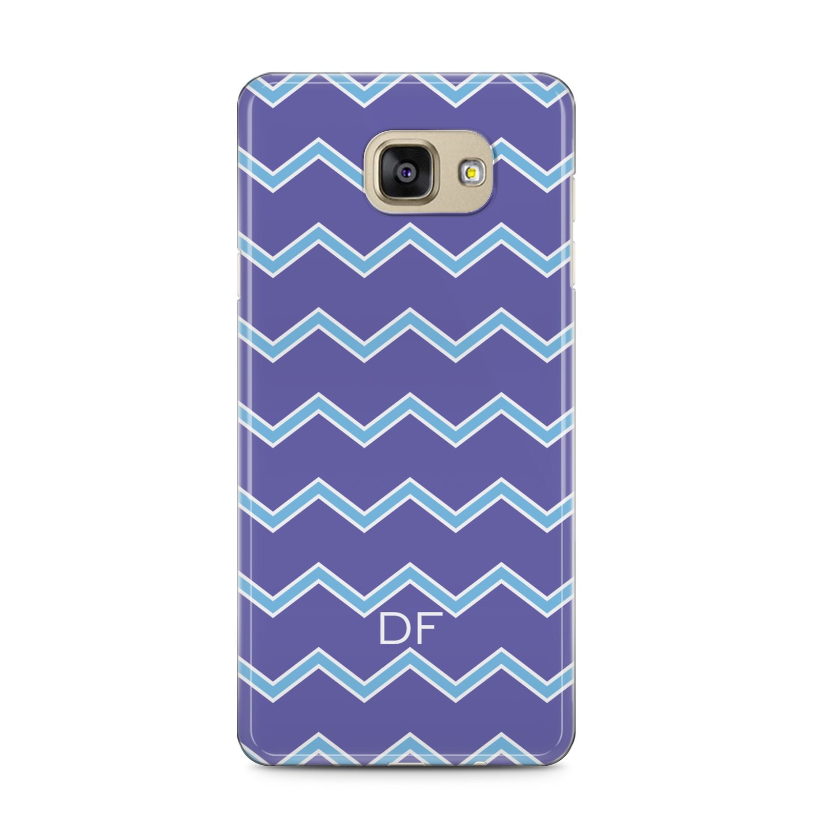 Personalised Chevron 2 Tone Samsung Galaxy A5 2016 Case on gold phone