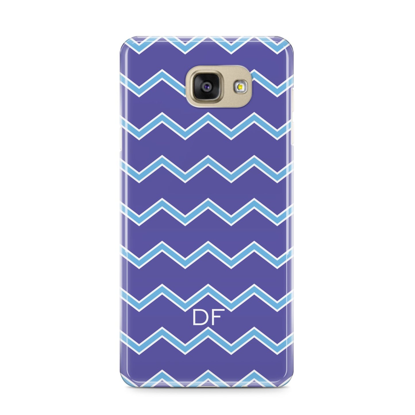 Personalised Chevron 2 Tone Samsung Galaxy A9 2016 Case on gold phone