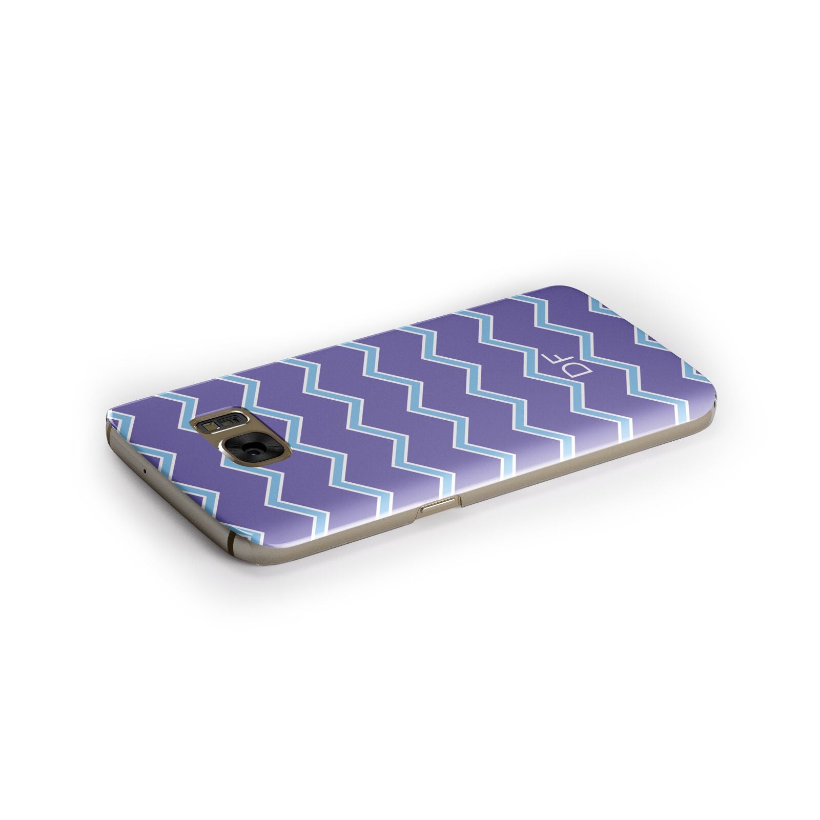 Personalised Chevron 2 Tone Samsung Galaxy Case Side Close Up