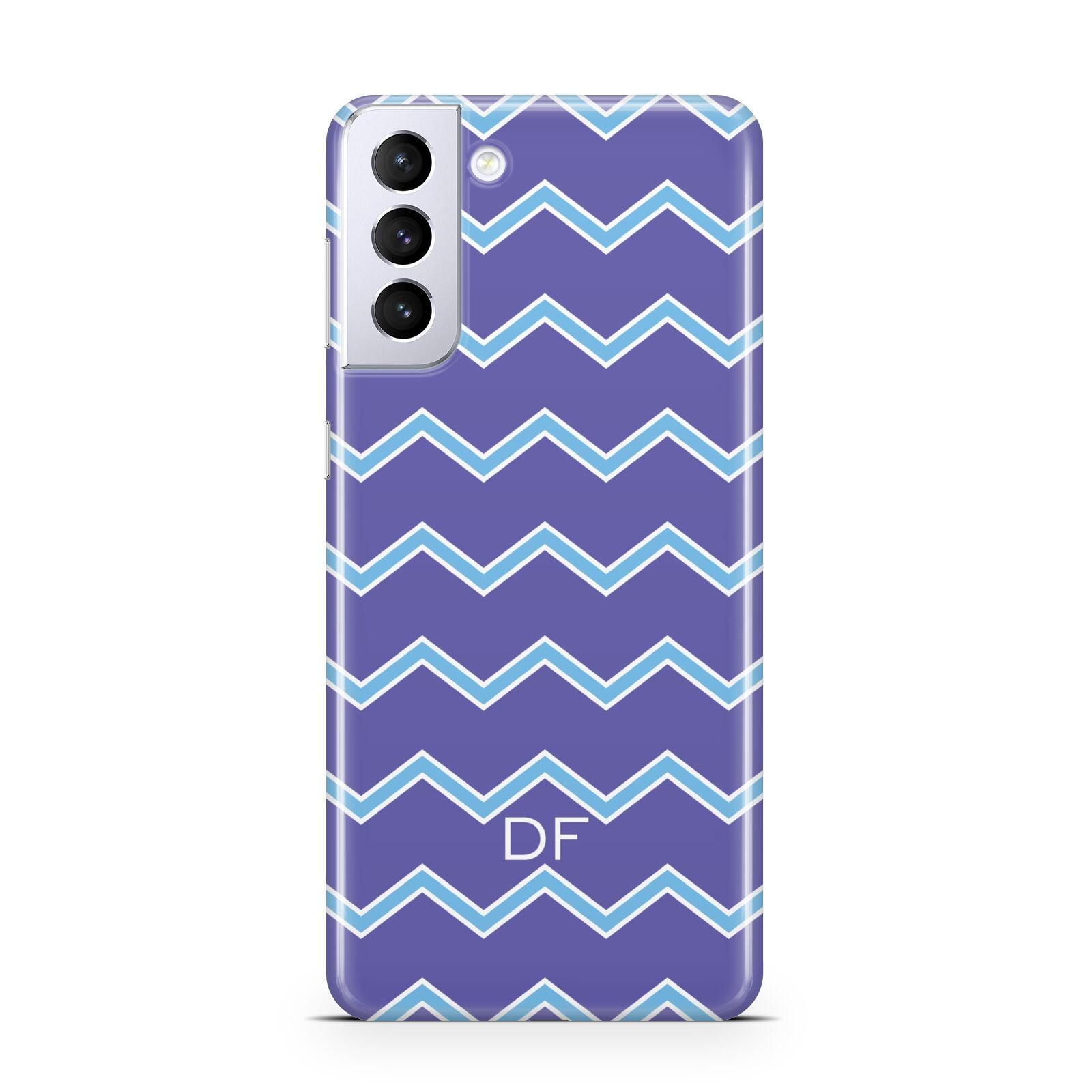 Personalised Chevron 2 Tone Samsung S21 Plus Case