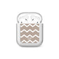 Personalised Chevron Beige AirPods Case