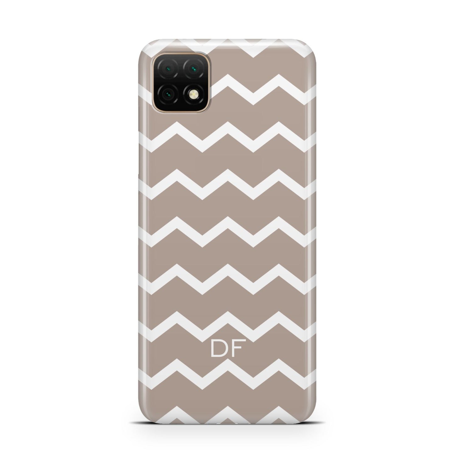 Personalised Chevron Beige Huawei Enjoy 20 Phone Case