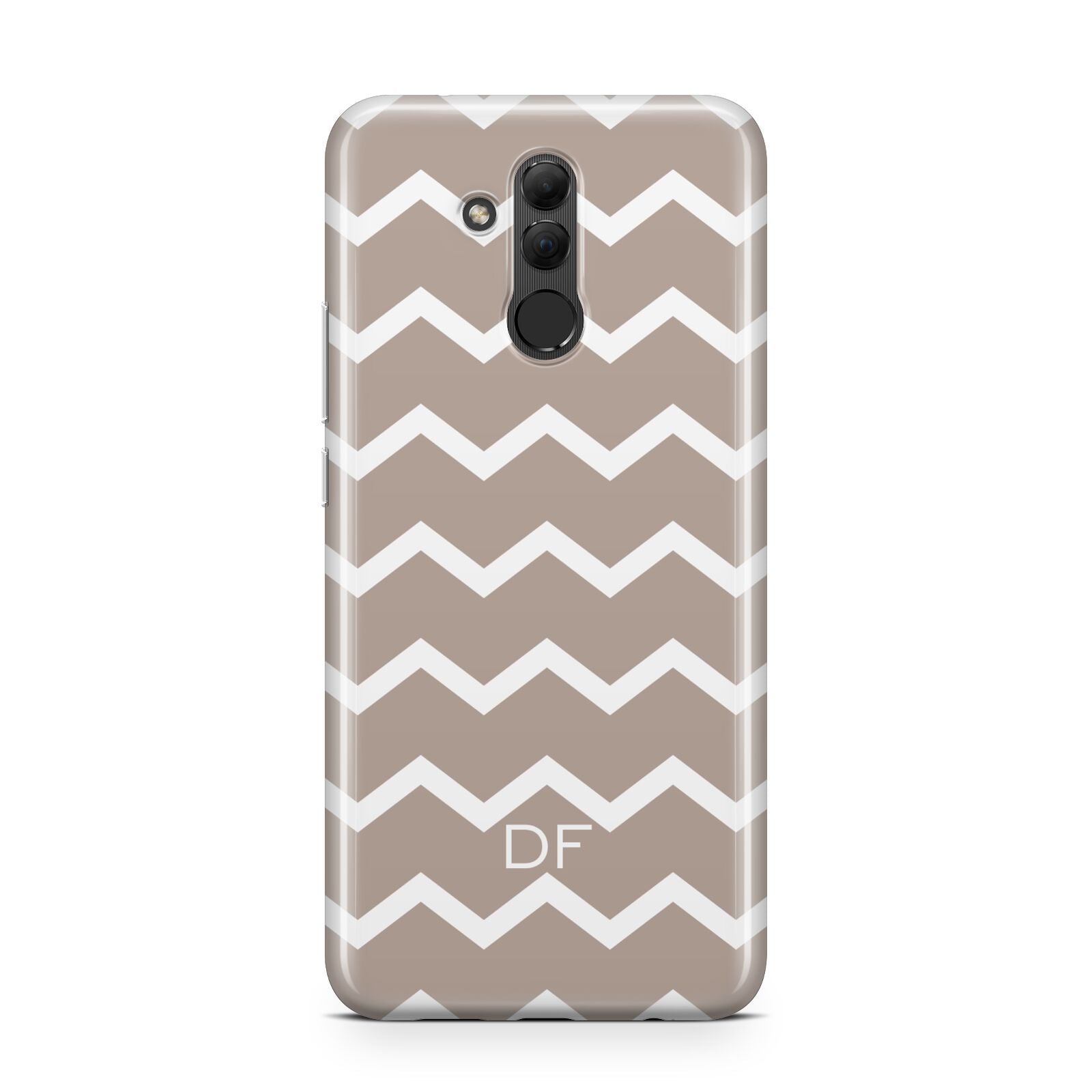 Personalised Chevron Beige Huawei Mate 20 Lite