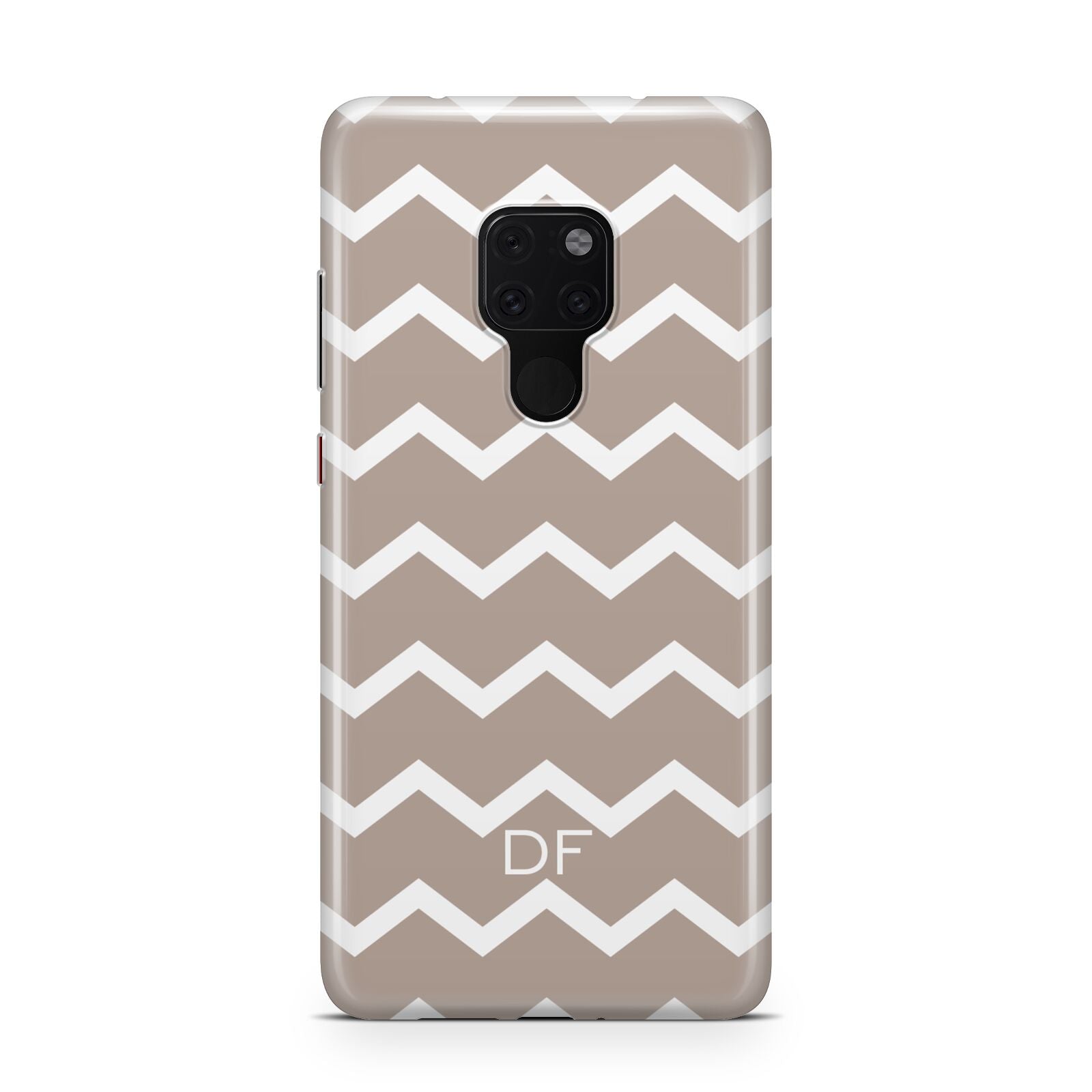 Personalised Chevron Beige Huawei Mate 20 Phone Case