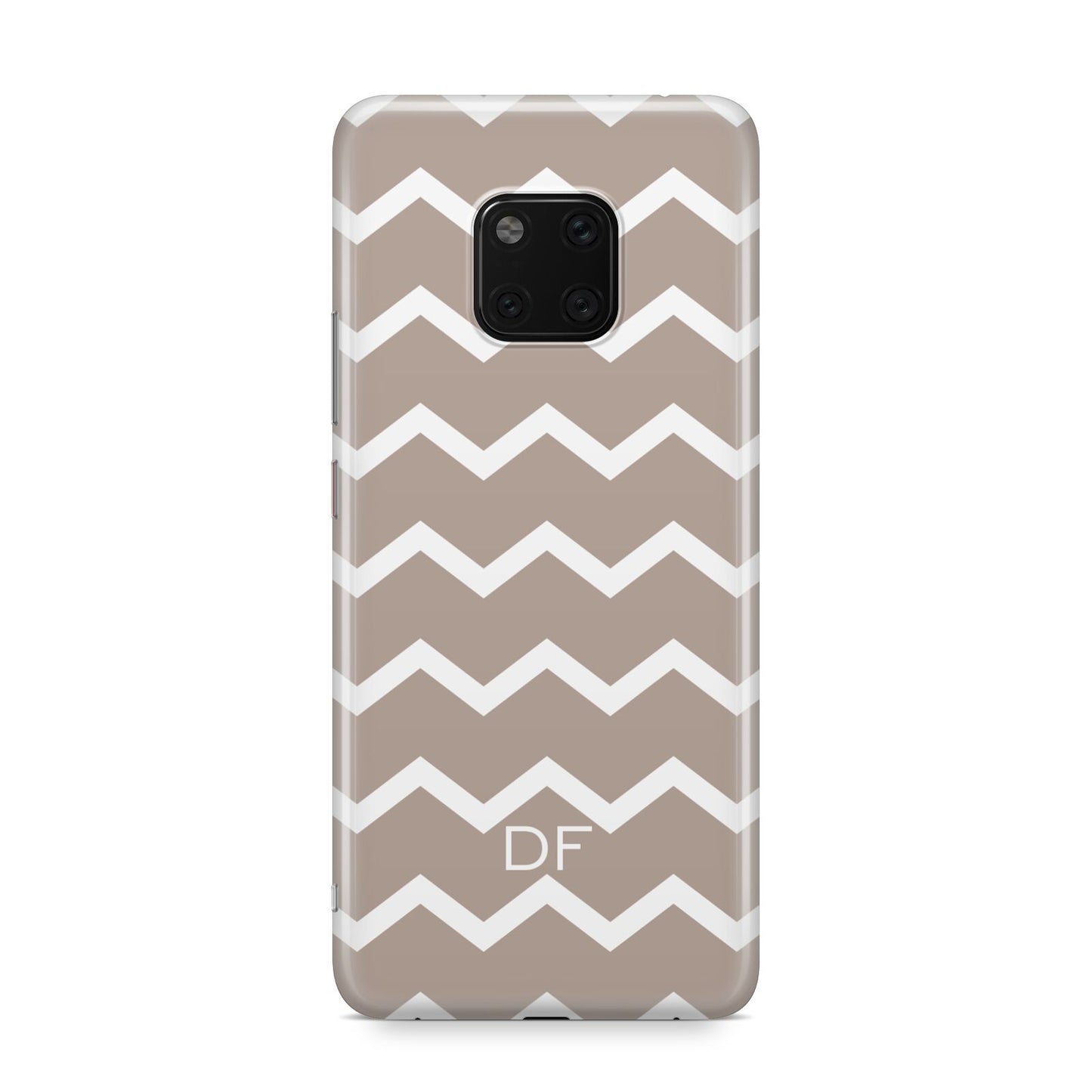 Personalised Chevron Beige Huawei Mate 20 Pro Phone Case