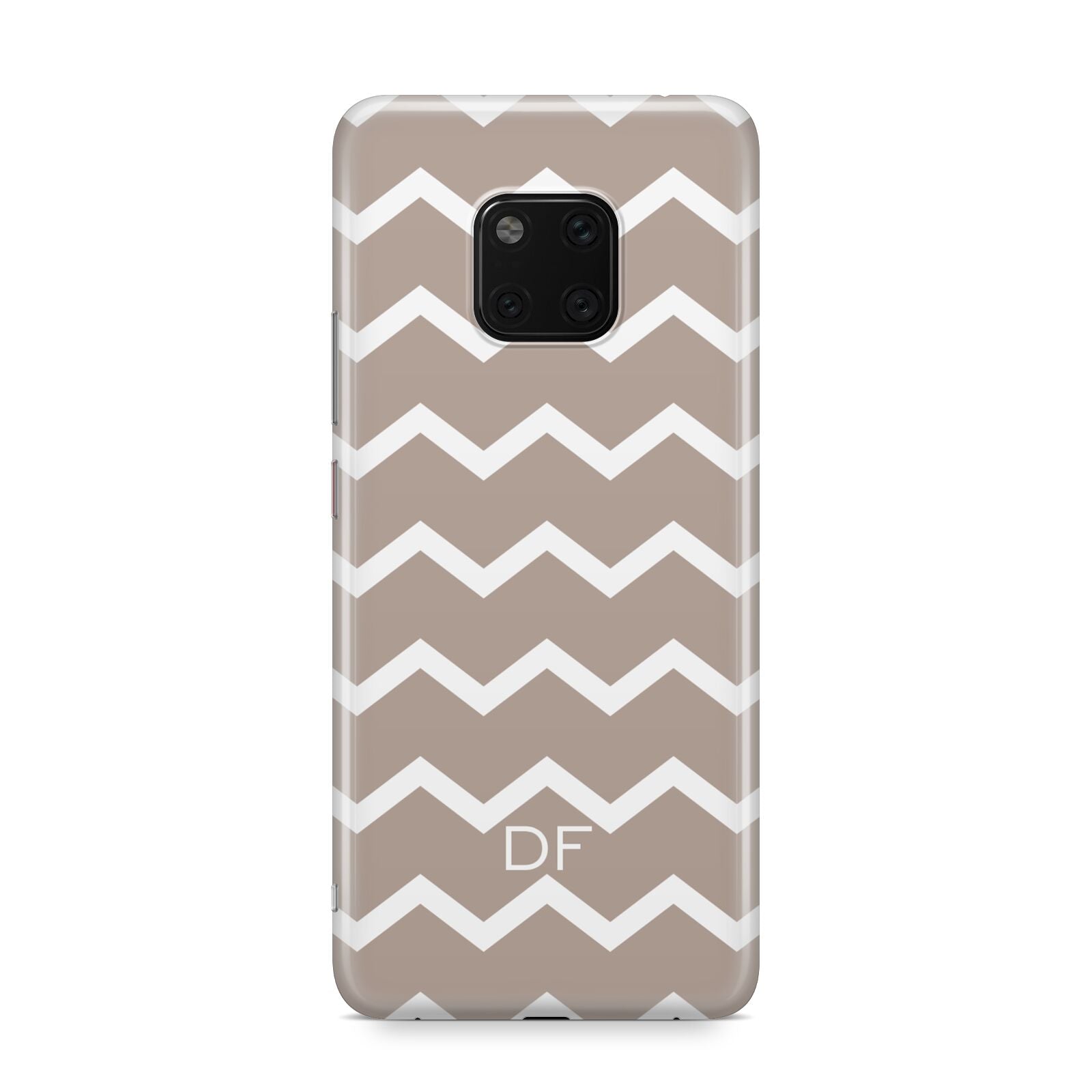 Personalised Chevron Beige Huawei Mate 20 Pro Phone Case