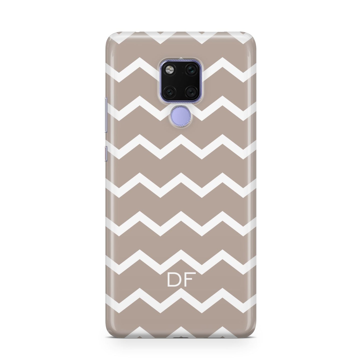 Personalised Chevron Beige Huawei Mate 20X Phone Case