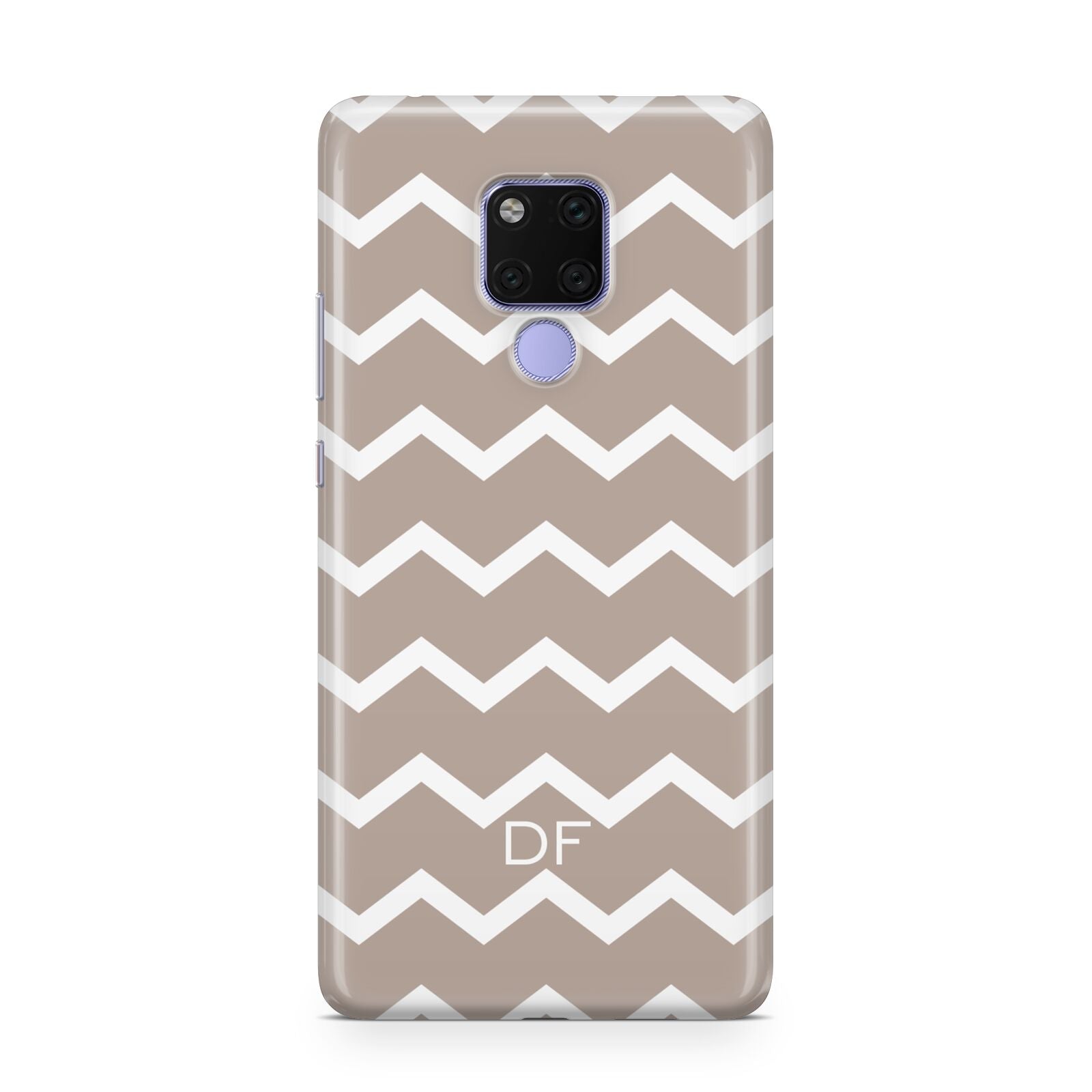 Personalised Chevron Beige Huawei Mate 20X Phone Case