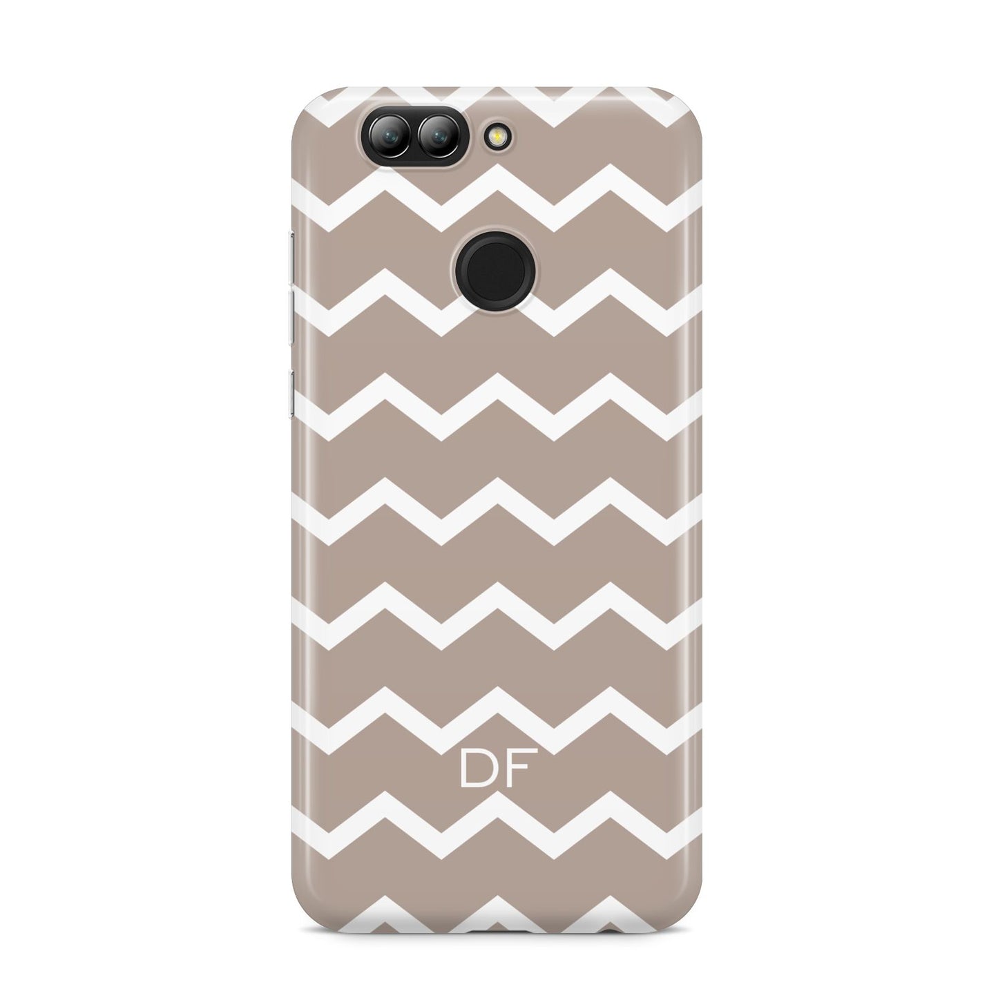 Personalised Chevron Beige Huawei Nova 2s Phone Case