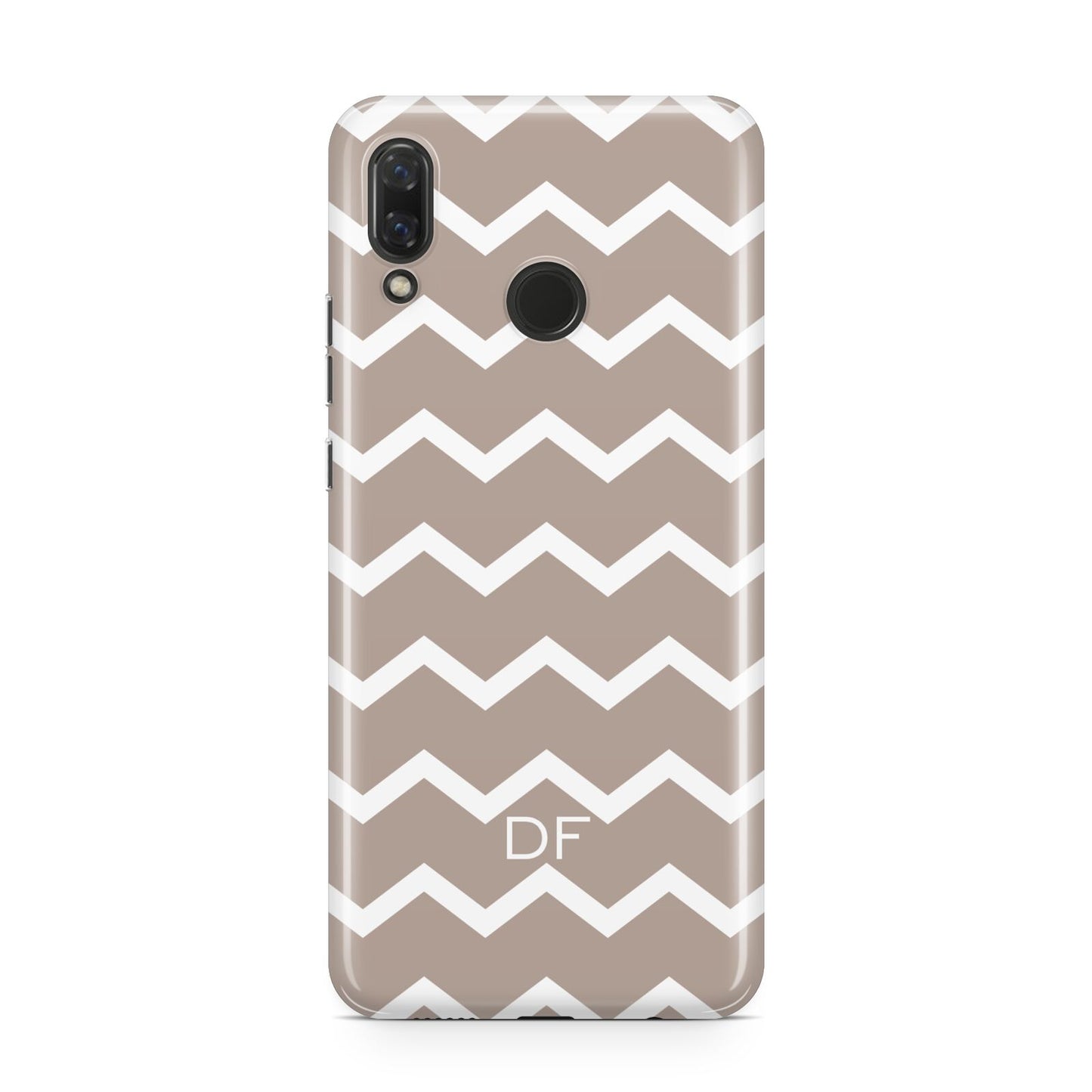 Personalised Chevron Beige Huawei Nova 3 Phone Case