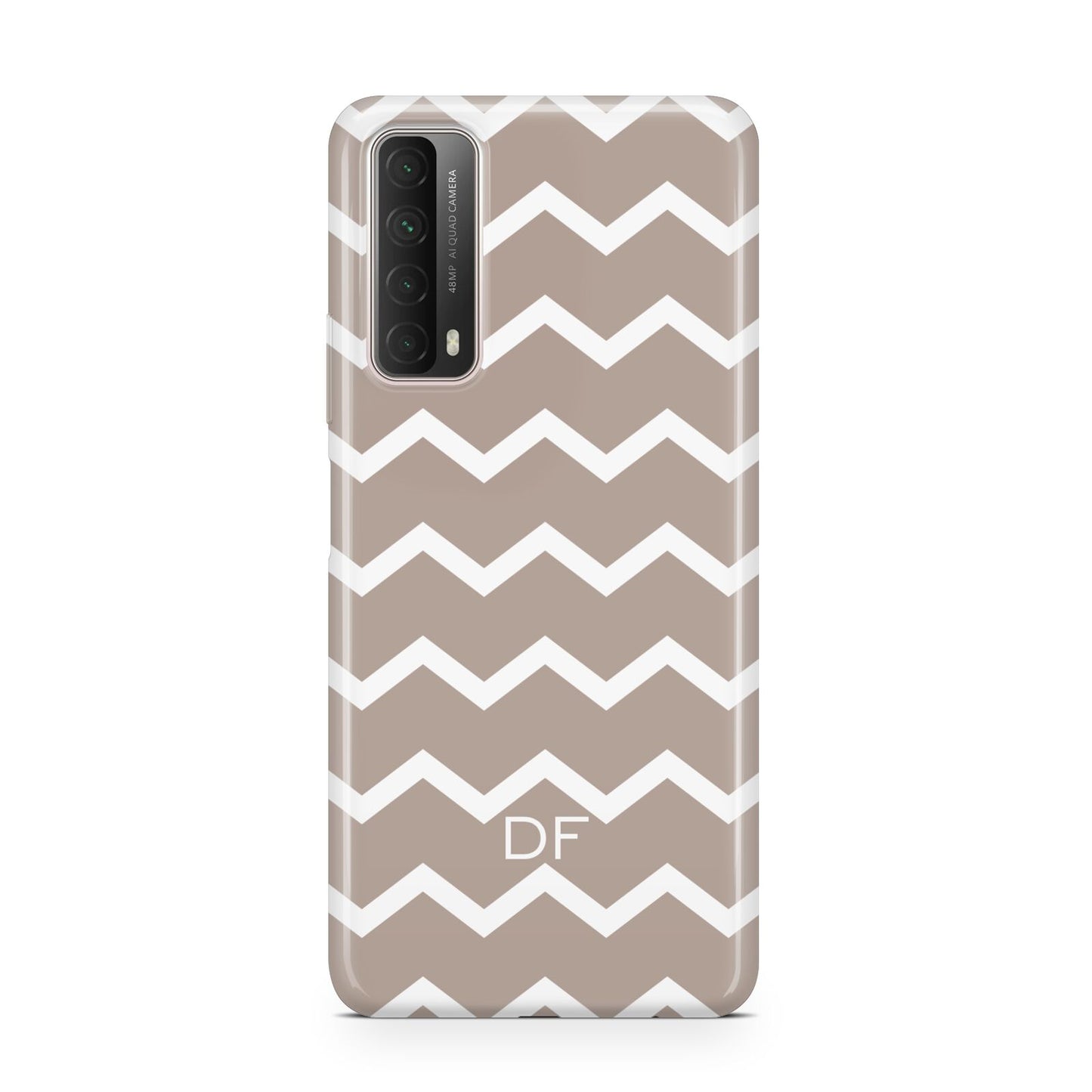 Personalised Chevron Beige Huawei P Smart 2021
