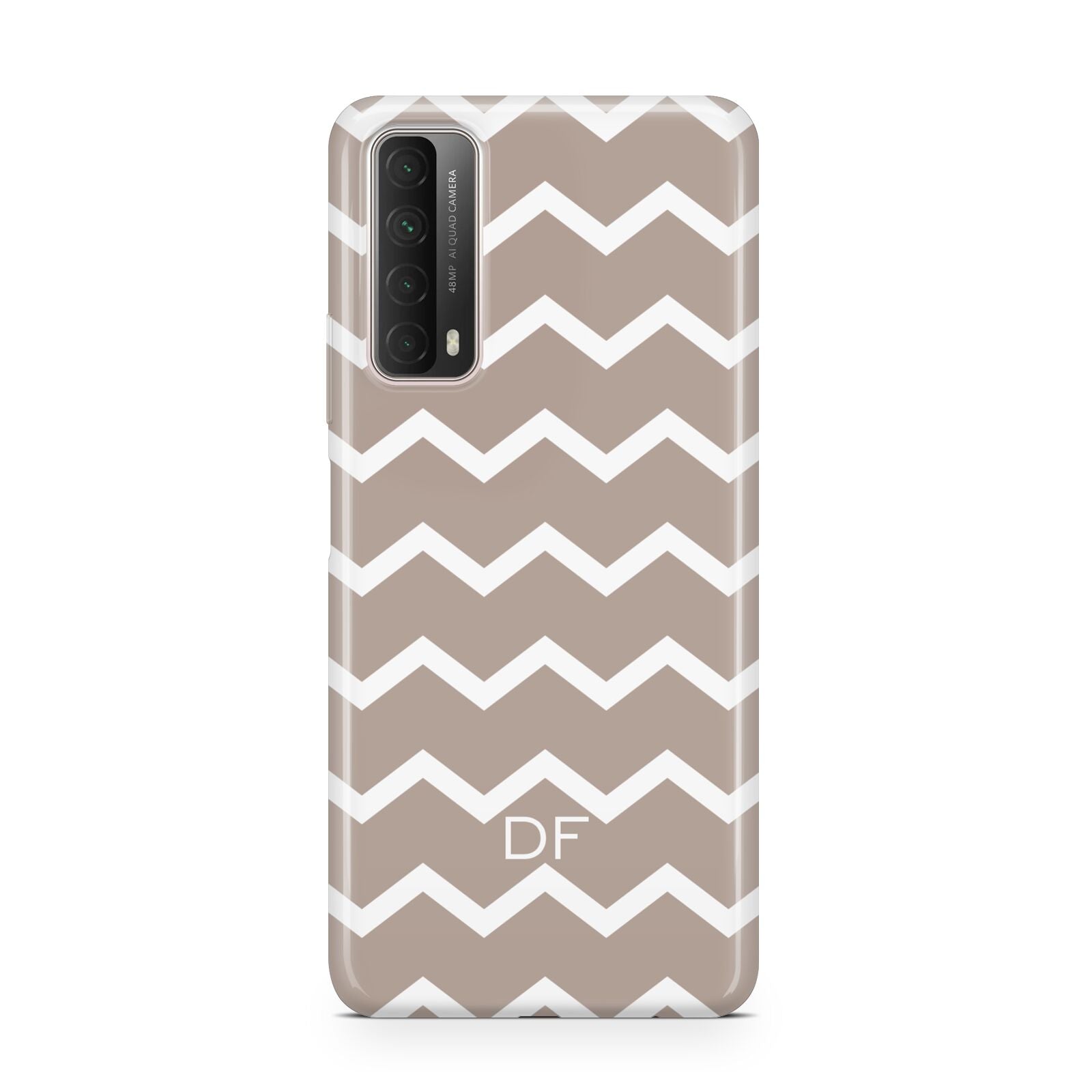 Personalised Chevron Beige Huawei P Smart 2021