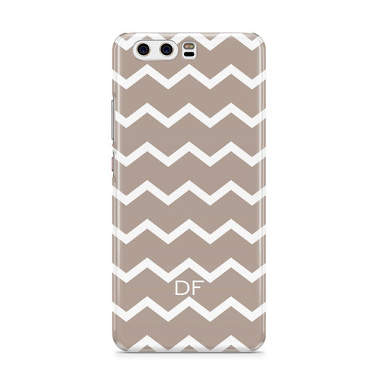 Personalised Chevron Beige Huawei P10 Phone Case