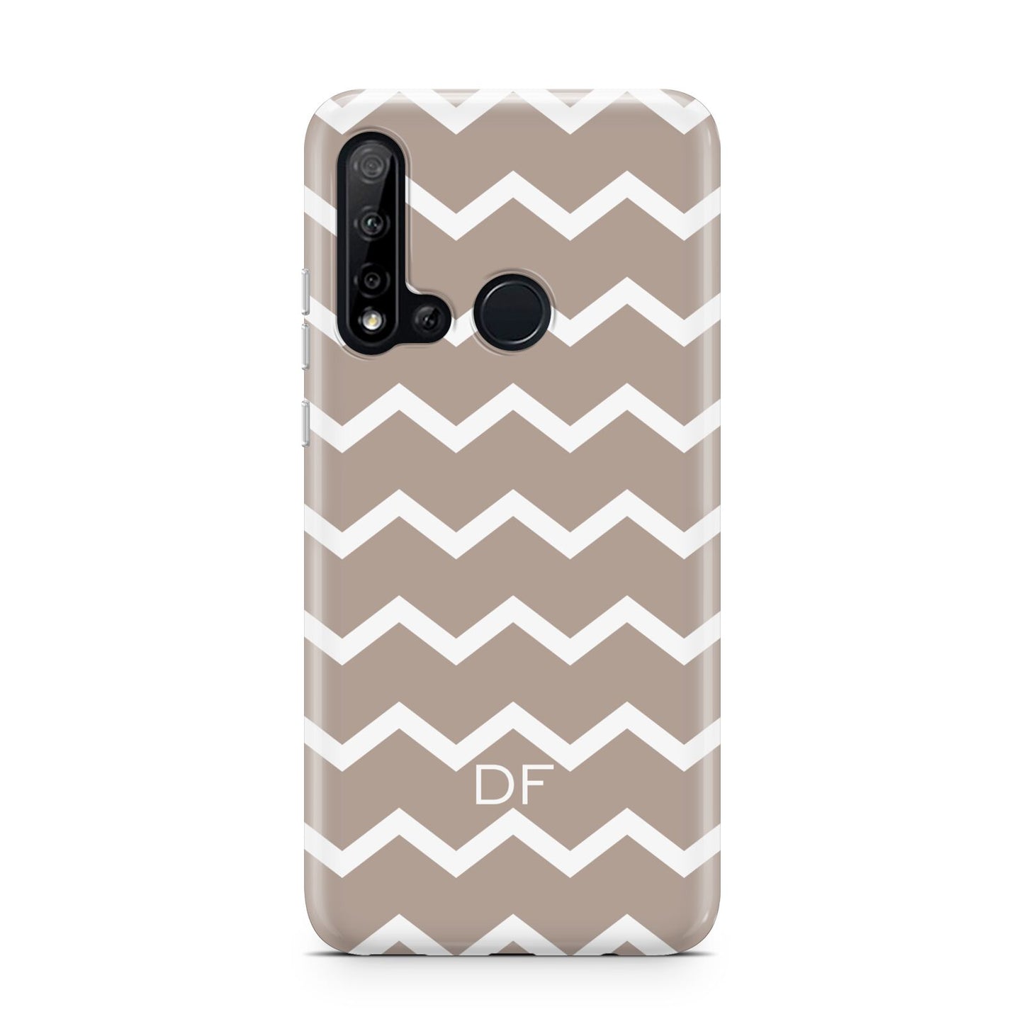 Personalised Chevron Beige Huawei P20 Lite 5G Phone Case