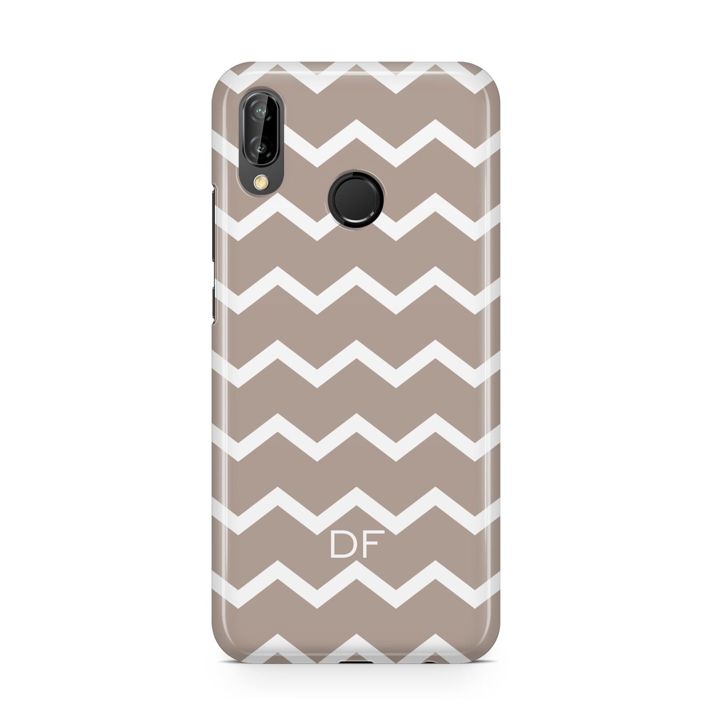 Personalised Chevron Beige Huawei P20 Lite Phone Case