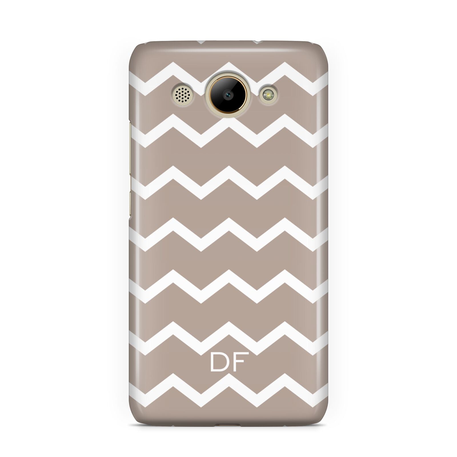 Personalised Chevron Beige Huawei Y3 2017