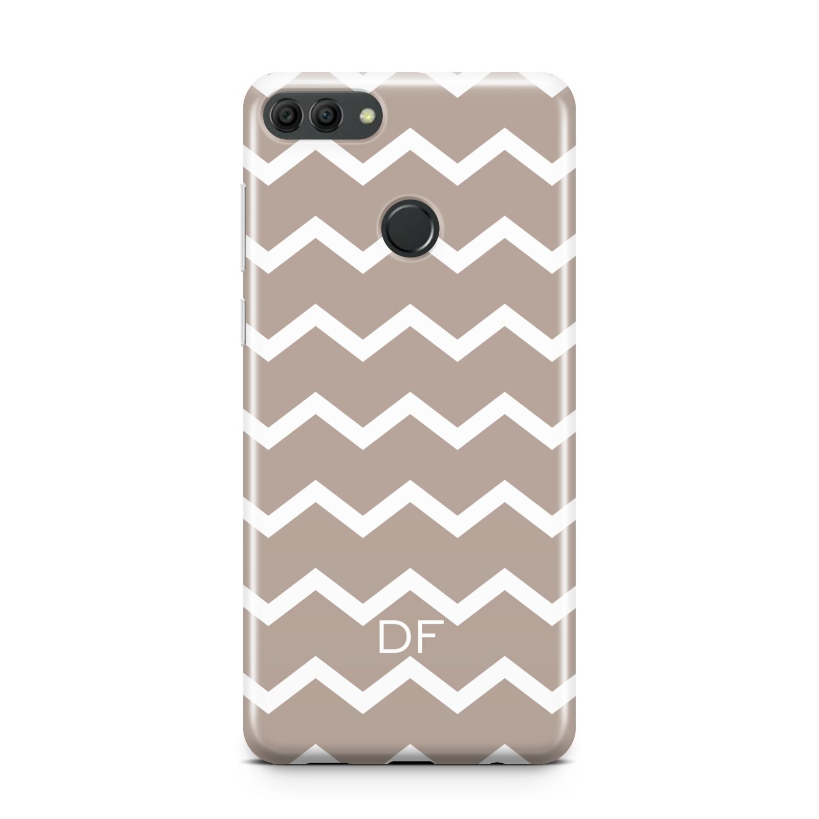 Personalised Chevron Beige Huawei Y9 2018