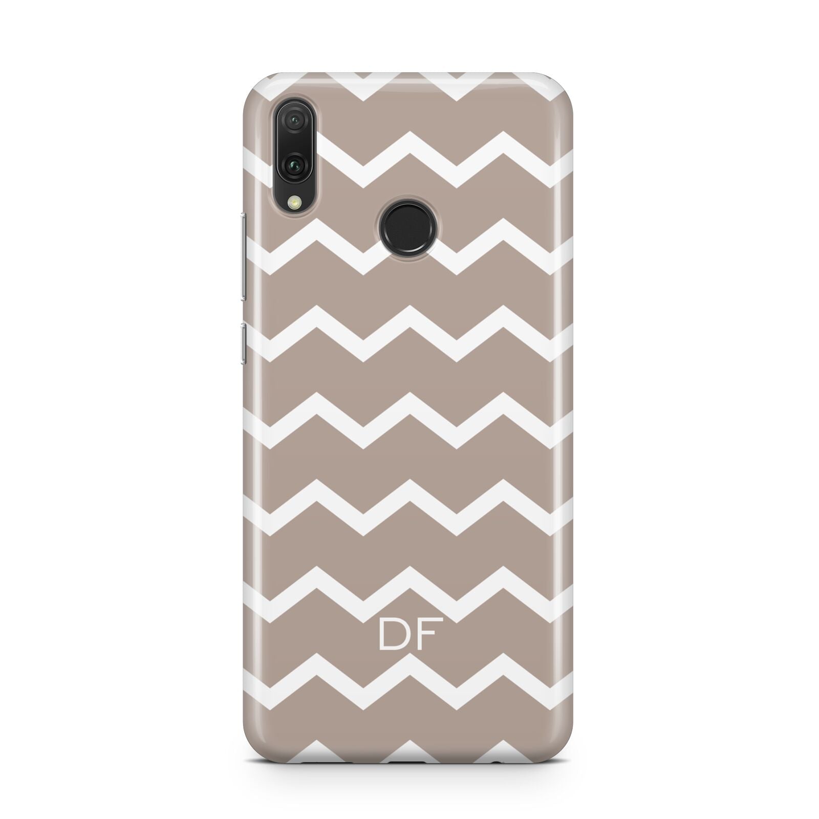 Personalised Chevron Beige Huawei Y9 2019