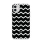Personalised Chevron Black Apple iPhone 11 in White with Bumper Case