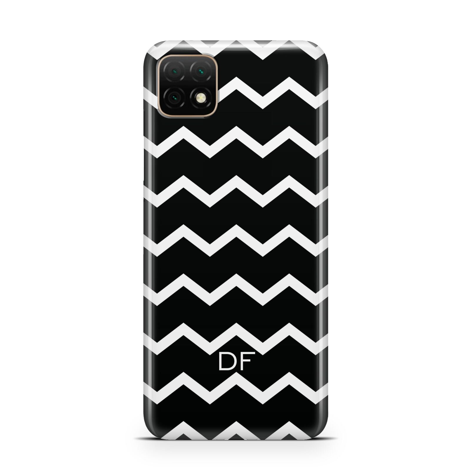 Personalised Chevron Black Huawei Enjoy 20 Phone Case