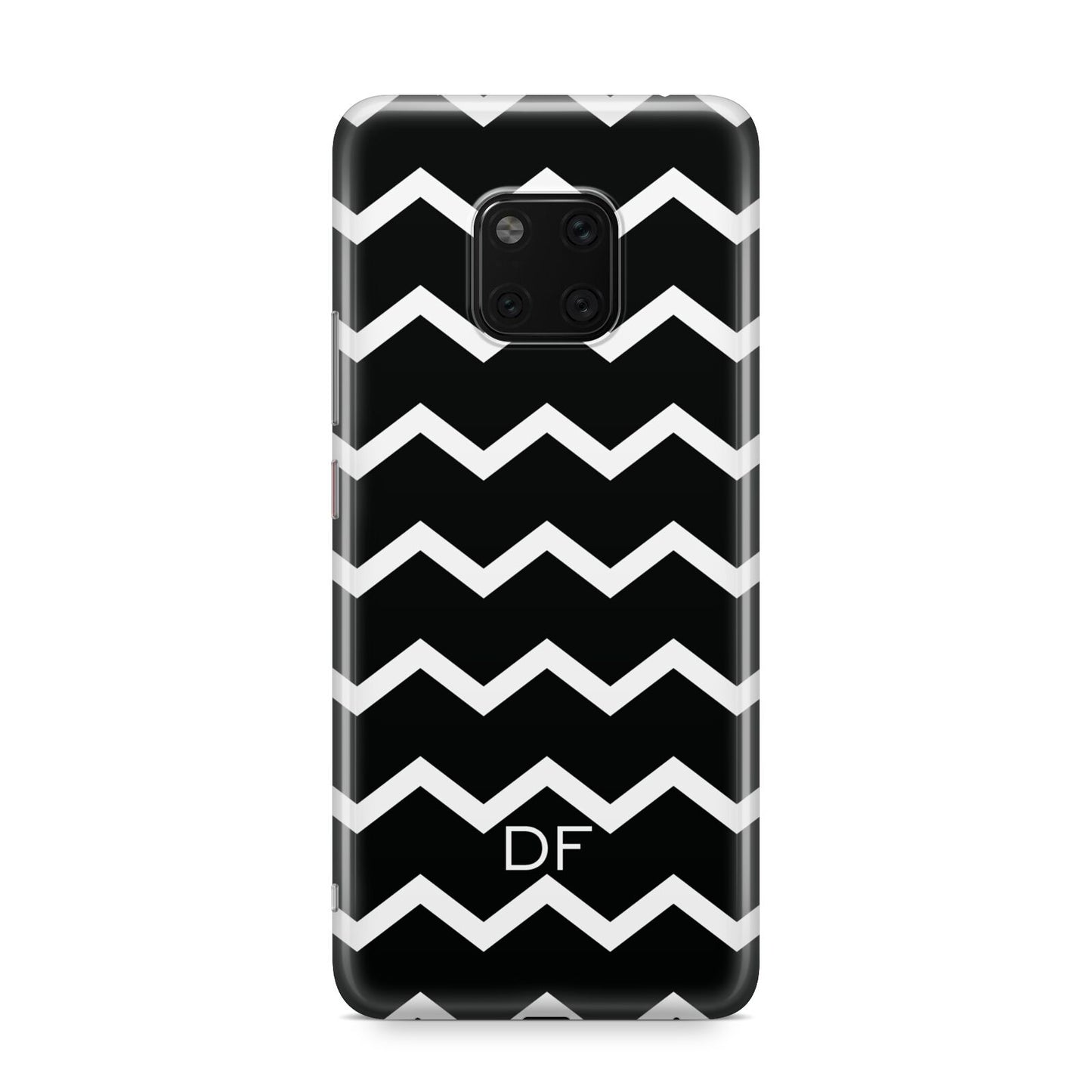 Personalised Chevron Black Huawei Mate 20 Pro Phone Case