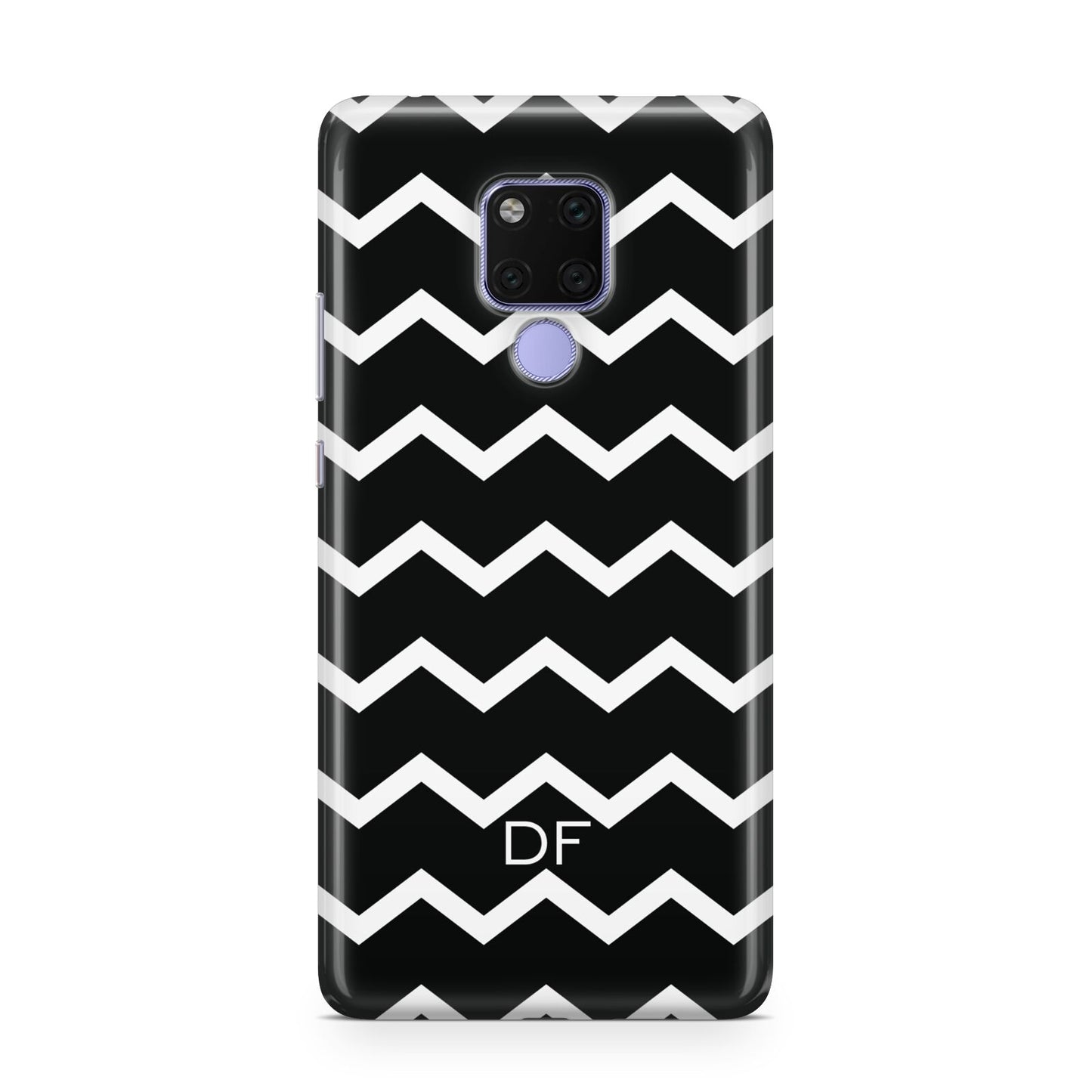 Personalised Chevron Black Huawei Mate 20X Phone Case