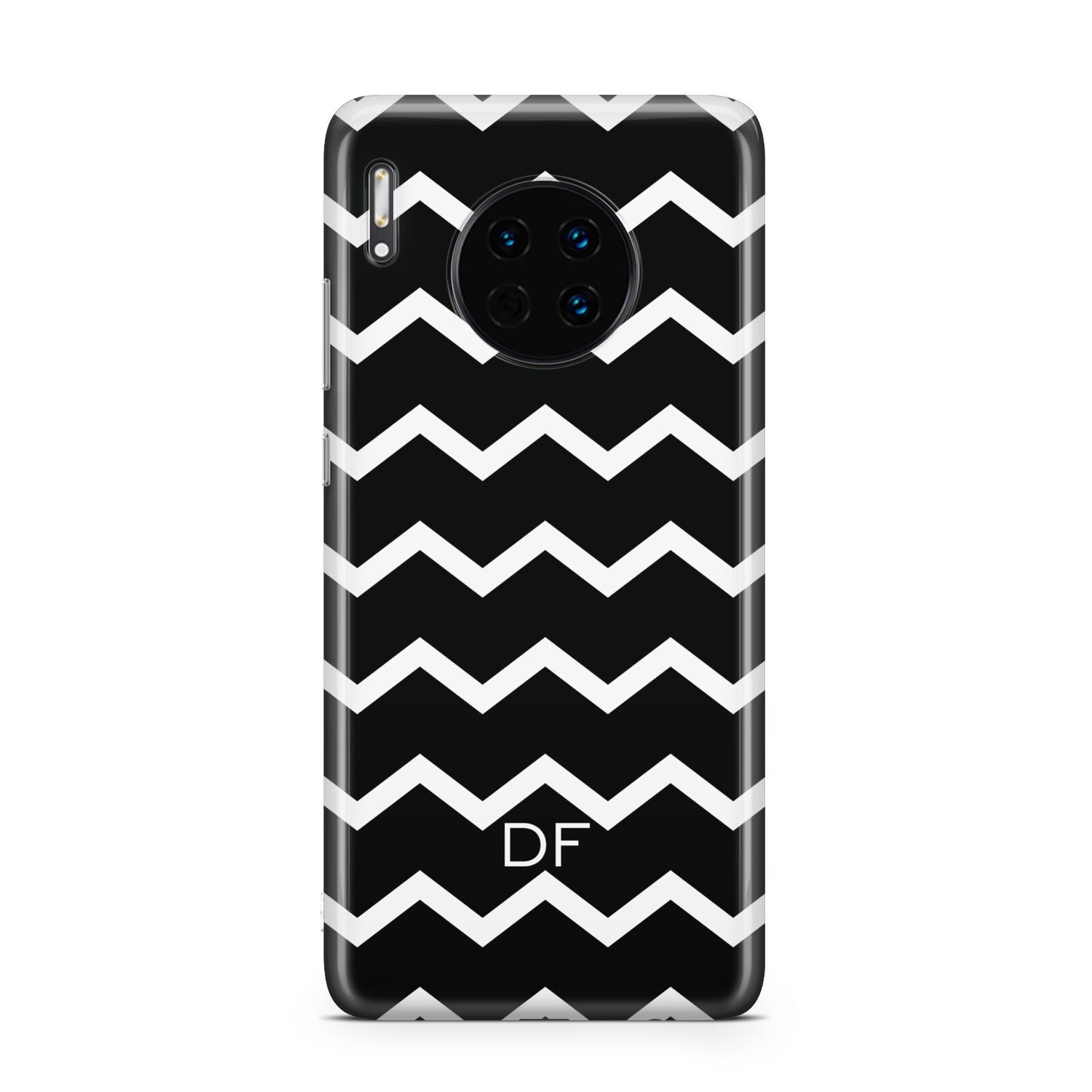 Personalised Chevron Black Huawei Mate 30