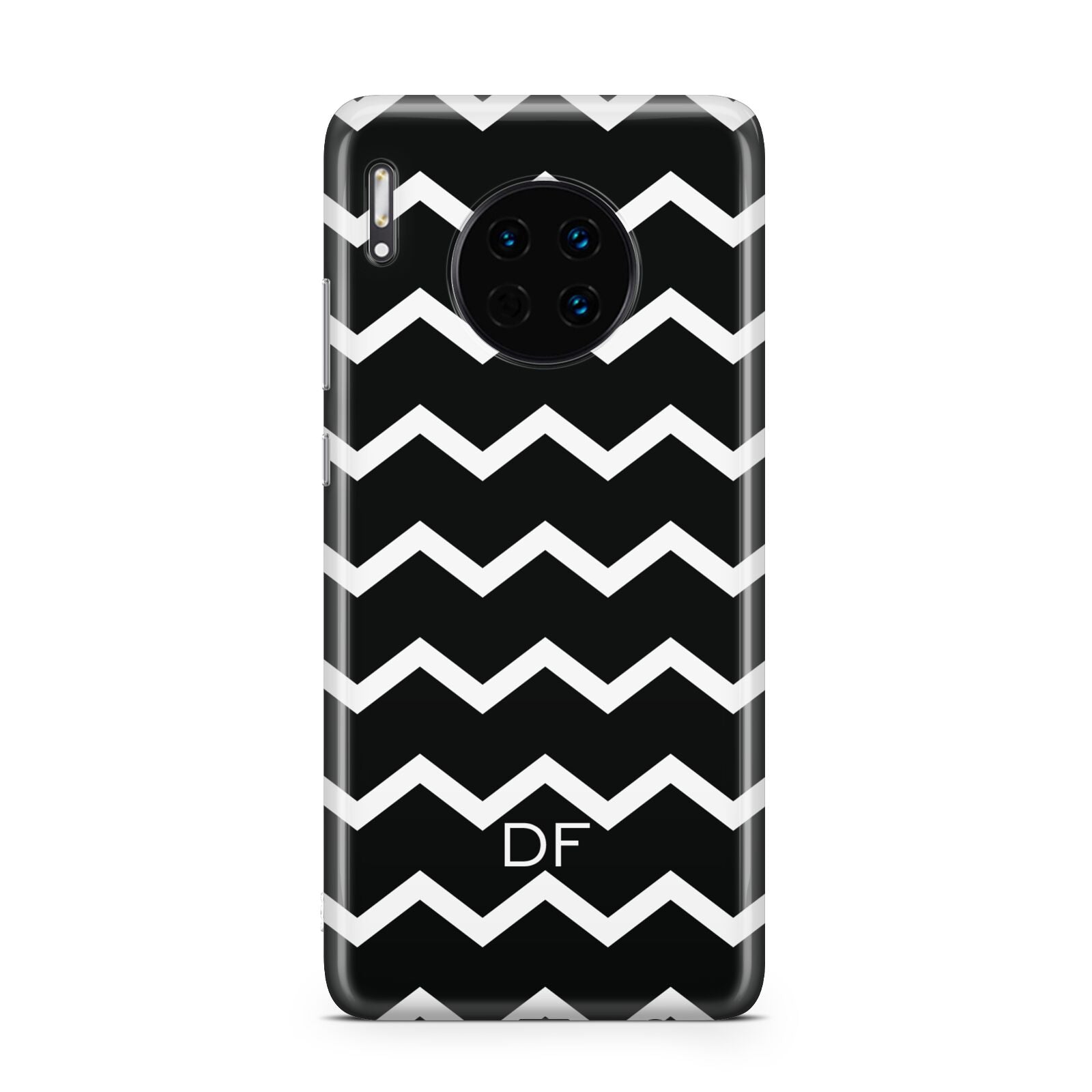Personalised Chevron Black Huawei Mate 30