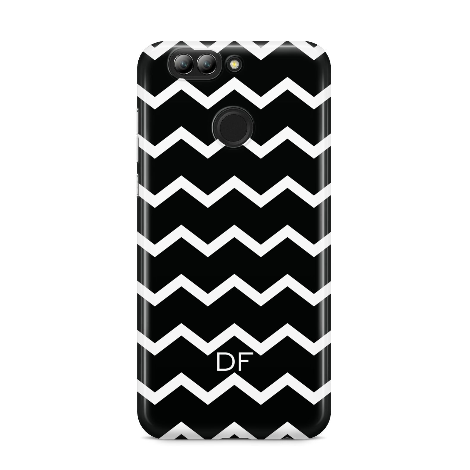 Personalised Chevron Black Huawei Nova 2s Phone Case