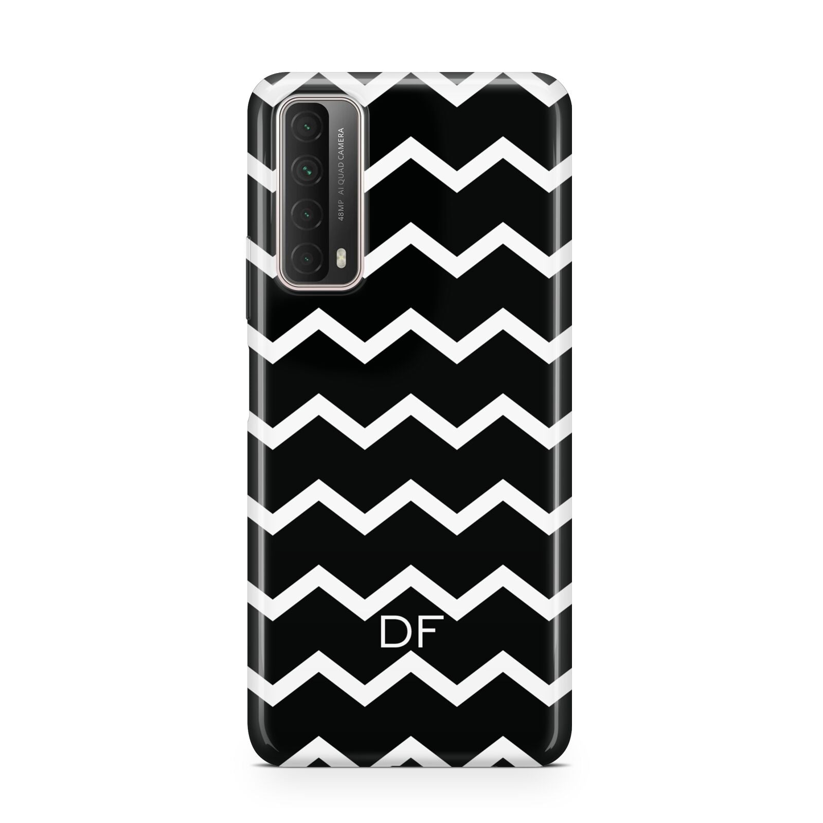 Personalised Chevron Black Huawei P Smart 2021