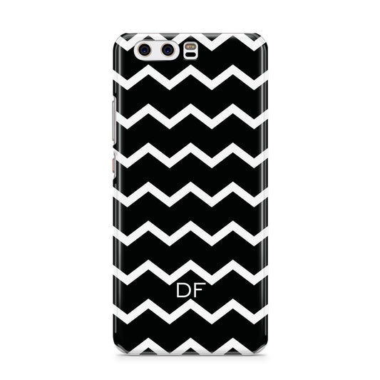 Personalised Chevron Black Huawei P10 Phone Case