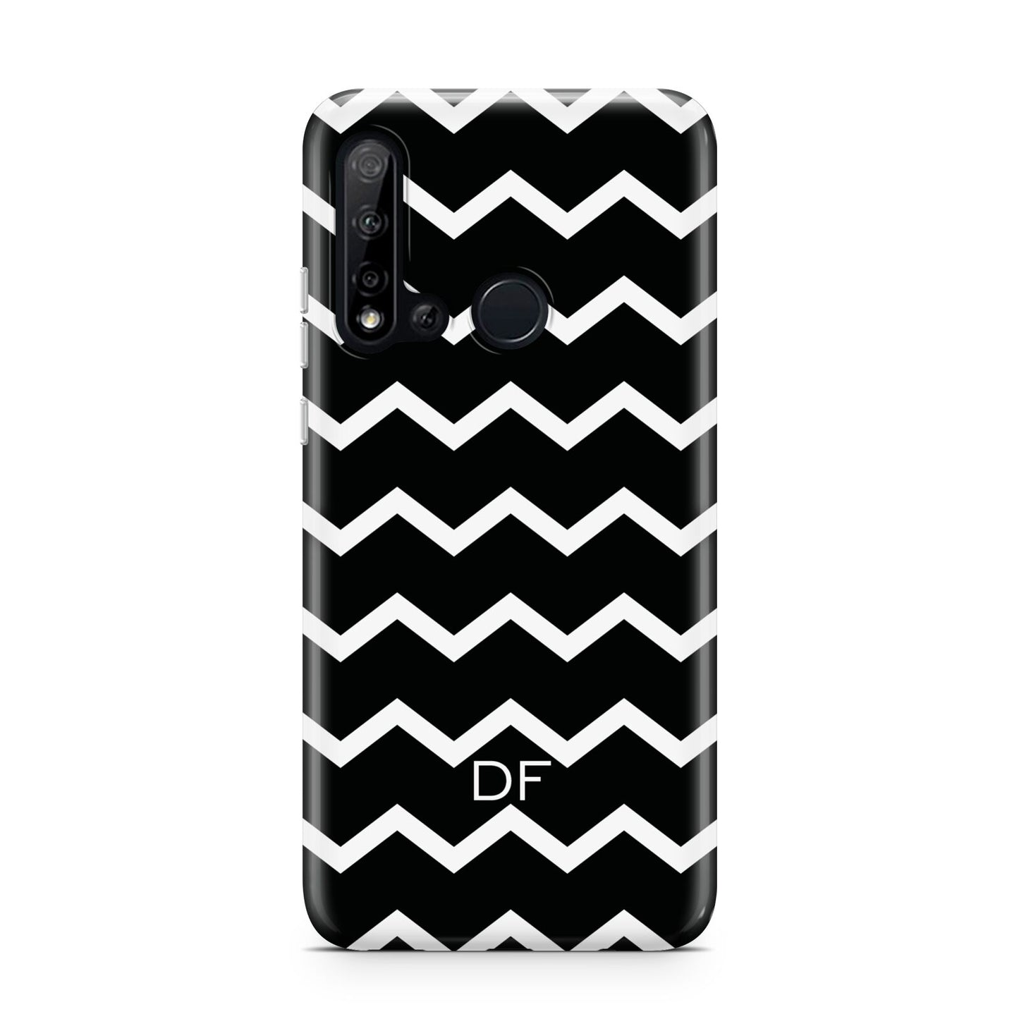 Personalised Chevron Black Huawei P20 Lite 5G Phone Case