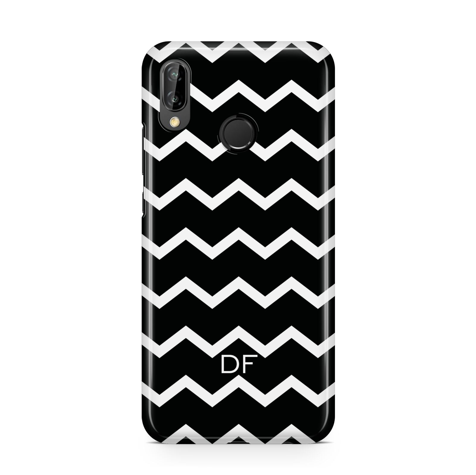 Personalised Chevron Black Huawei P20 Lite Phone Case
