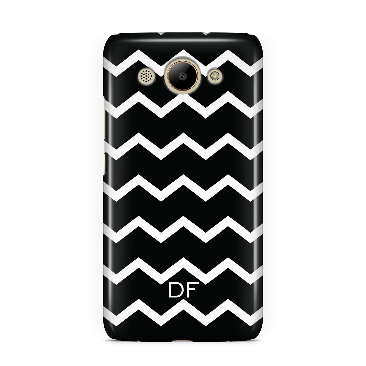 Personalised Chevron Black Huawei Y3 2017