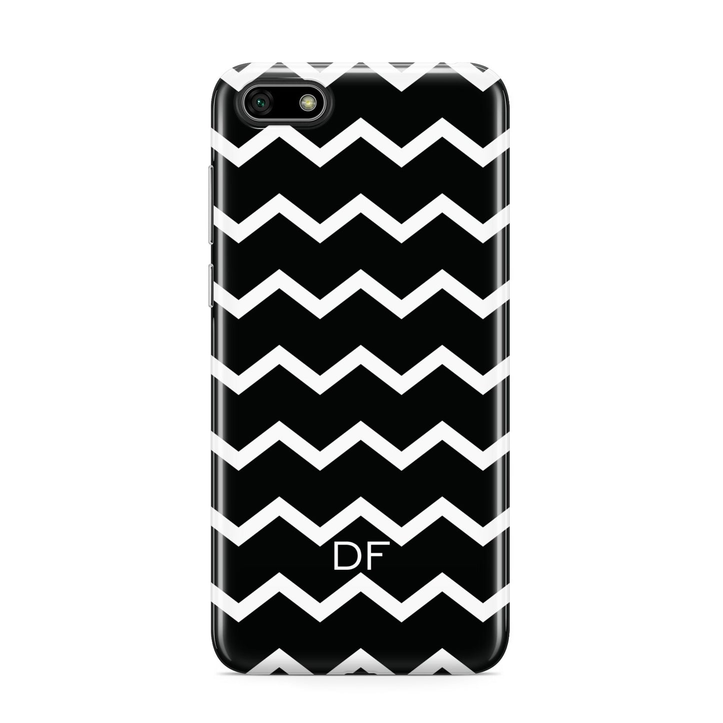Personalised Chevron Black Huawei Y5 Prime 2018 Phone Case