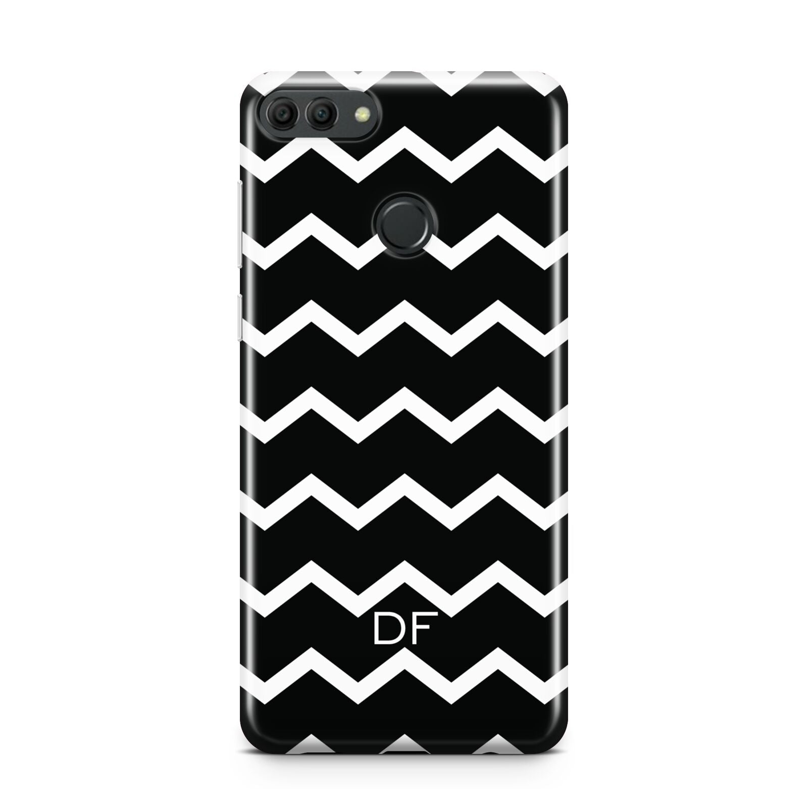 Personalised Chevron Black Huawei Y9 2018